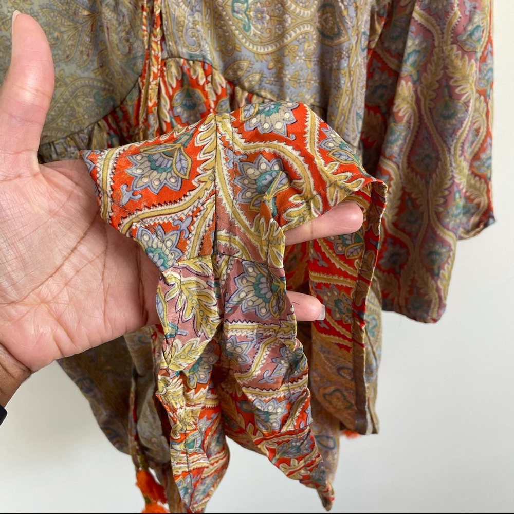 Karma Highway Boho Mixed Print Kimono Romper - Picture 12 of 15